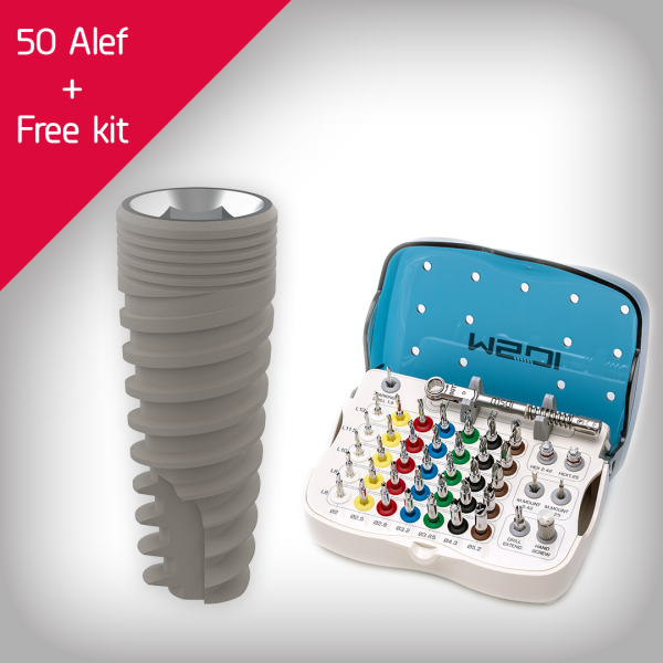 50 Alef implants + Stopper kit